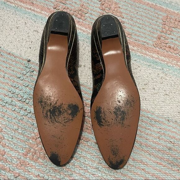 Magdesians Vtg Multicolor Snakeskin Shoes Sz 8.5S - Picture 13 of 15